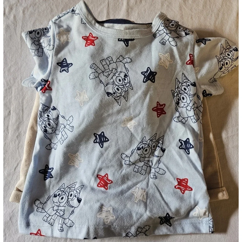Bluey Baby 2 Piece Outfit Set 3-6‎ Months Romper Shirt Balloon Bingo Bluey